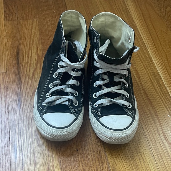 Converse All Stars Unisex Black High Tops - Picture 1 of 7